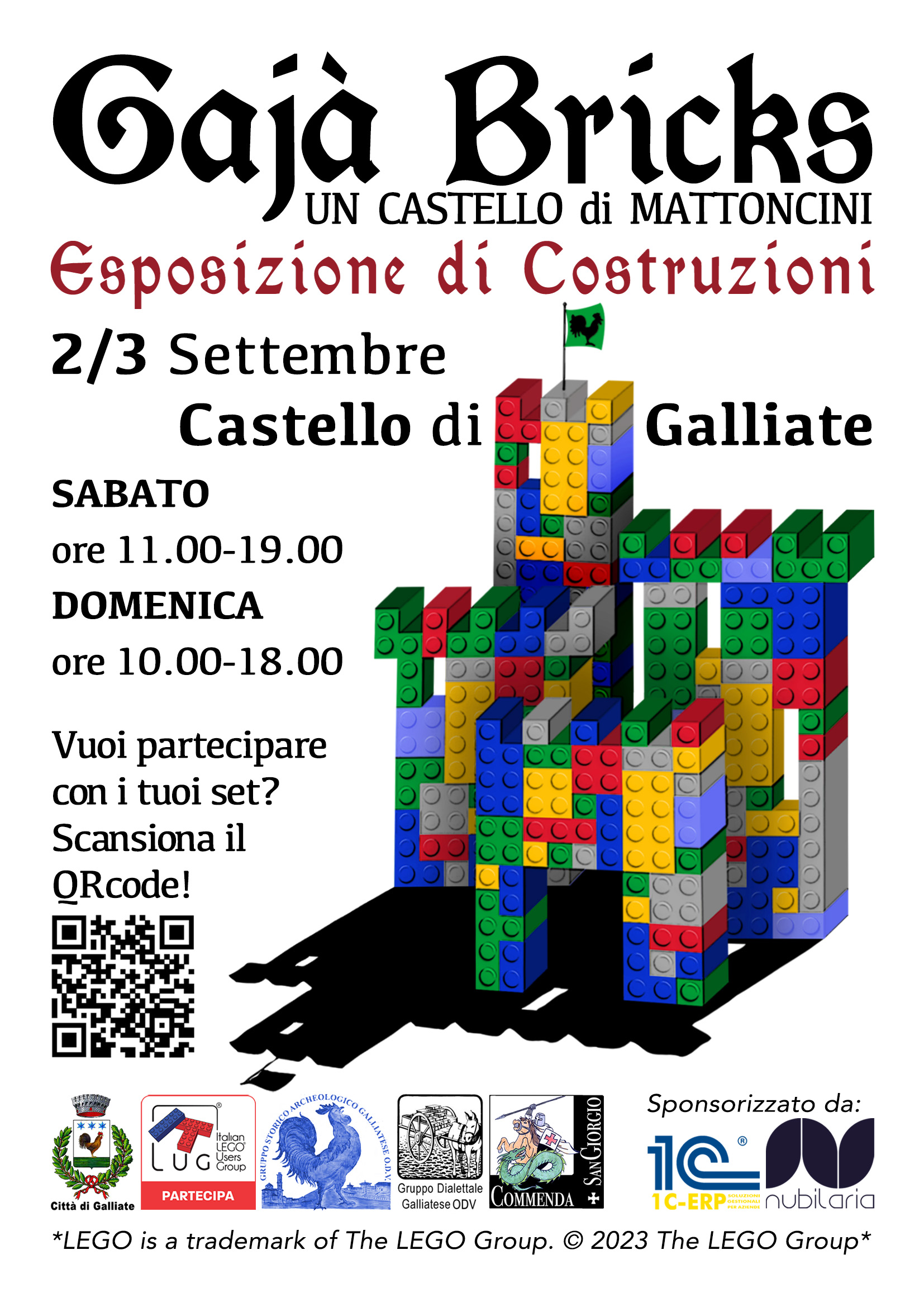 ItLUG partecipa a “Gajà Bricks - Un Castello di Mattoncini” 2023